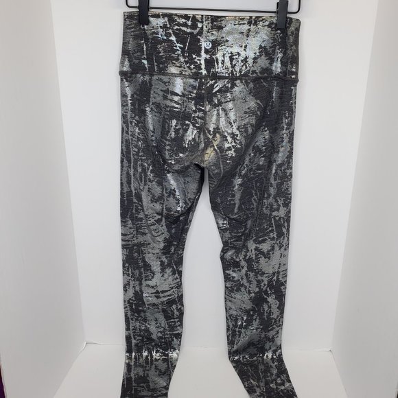Lululemon Wunder Under Tight Legging 28” HR Sz 8 Crinkle Heather Brindle Foil - Picture 7 of 16